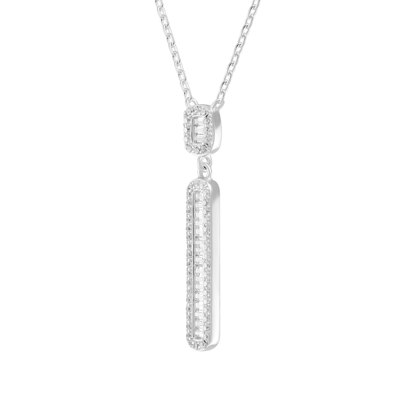 Серебряное колье с фианитами