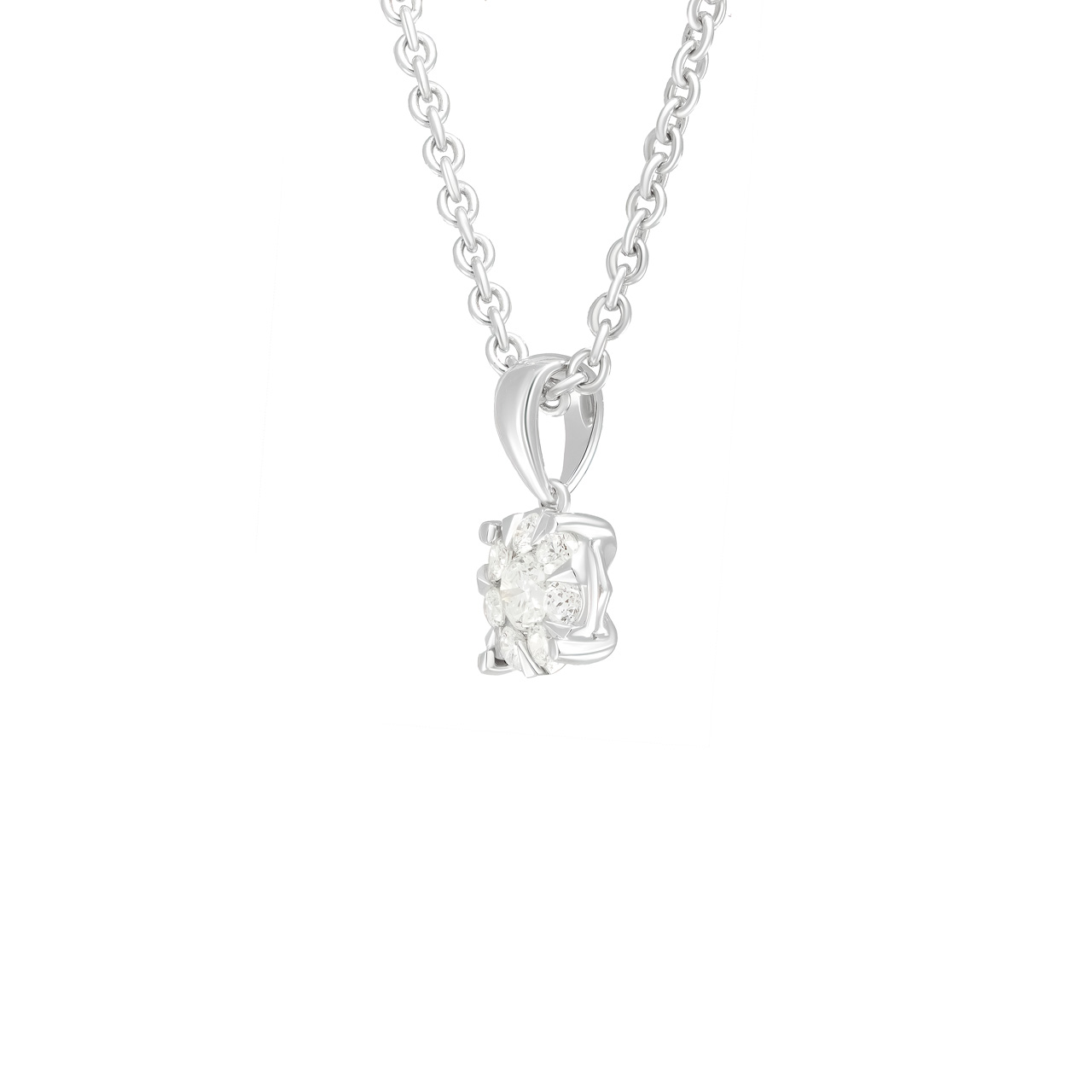 Золотая подвеска с бриллиантами 0.21ct