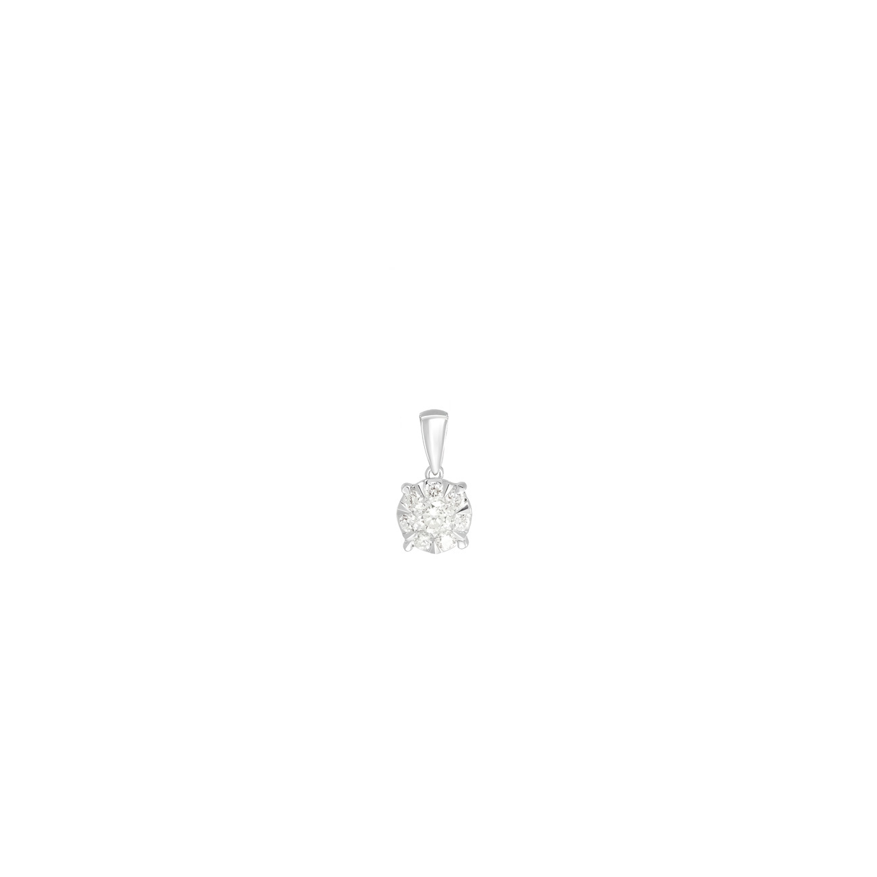 Золотая подвеска с бриллиантами 0.21ct