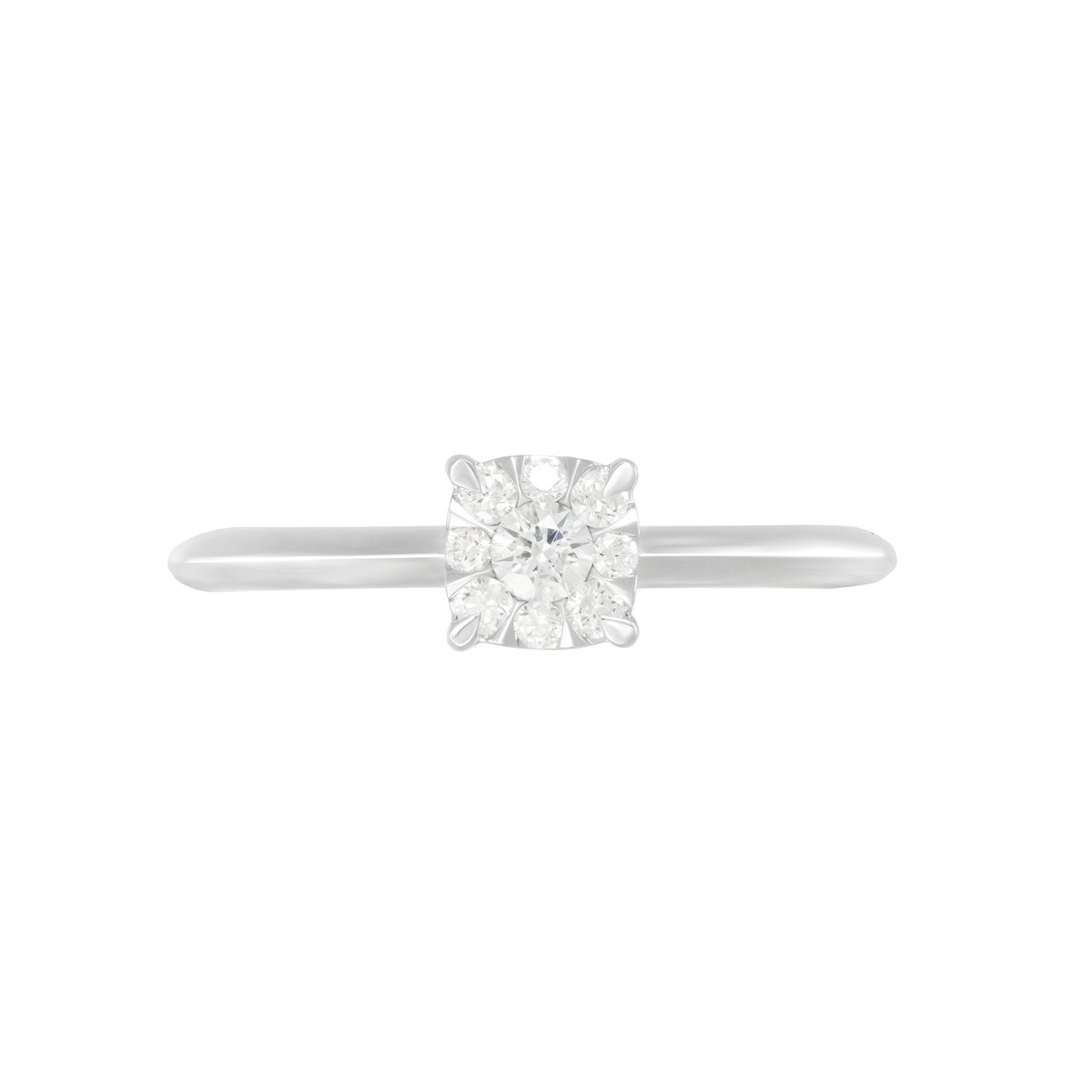 Золотое кольцо с бриллиантами 0.21ct
