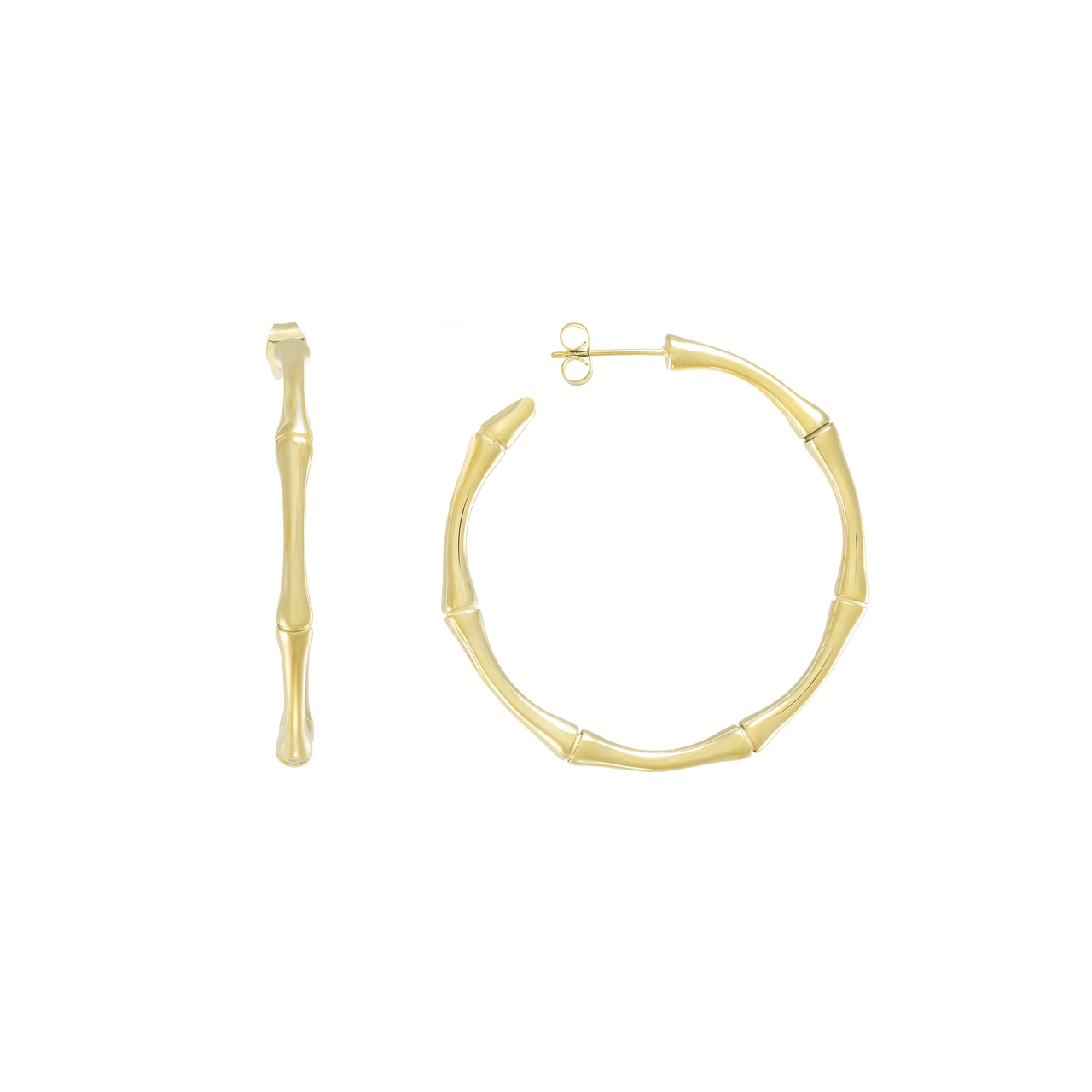 Серьги-конго "Golden Bamboo"