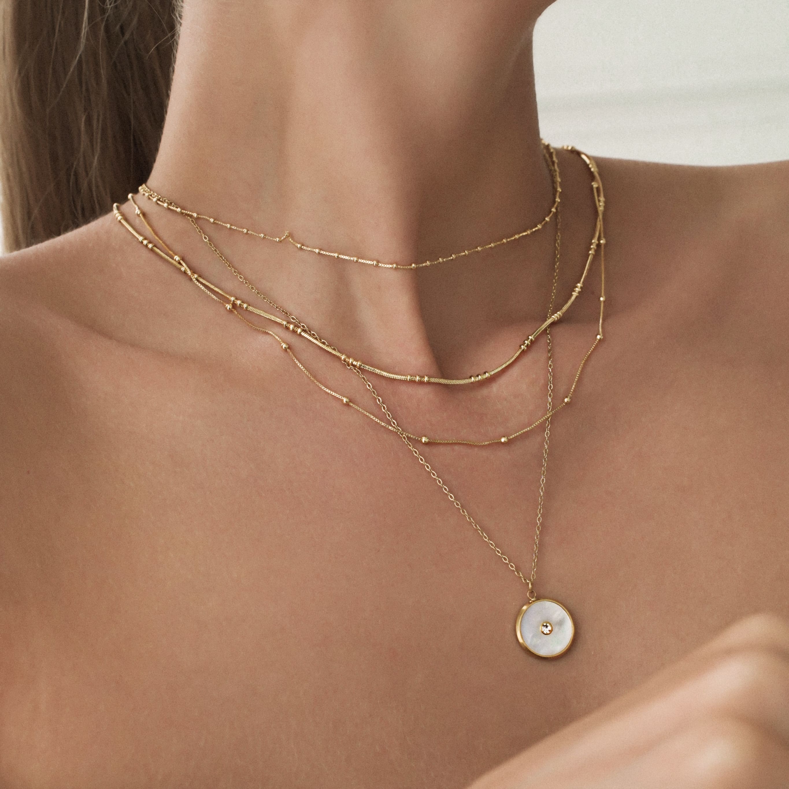 Многоярусное колье "Triple necklace"
