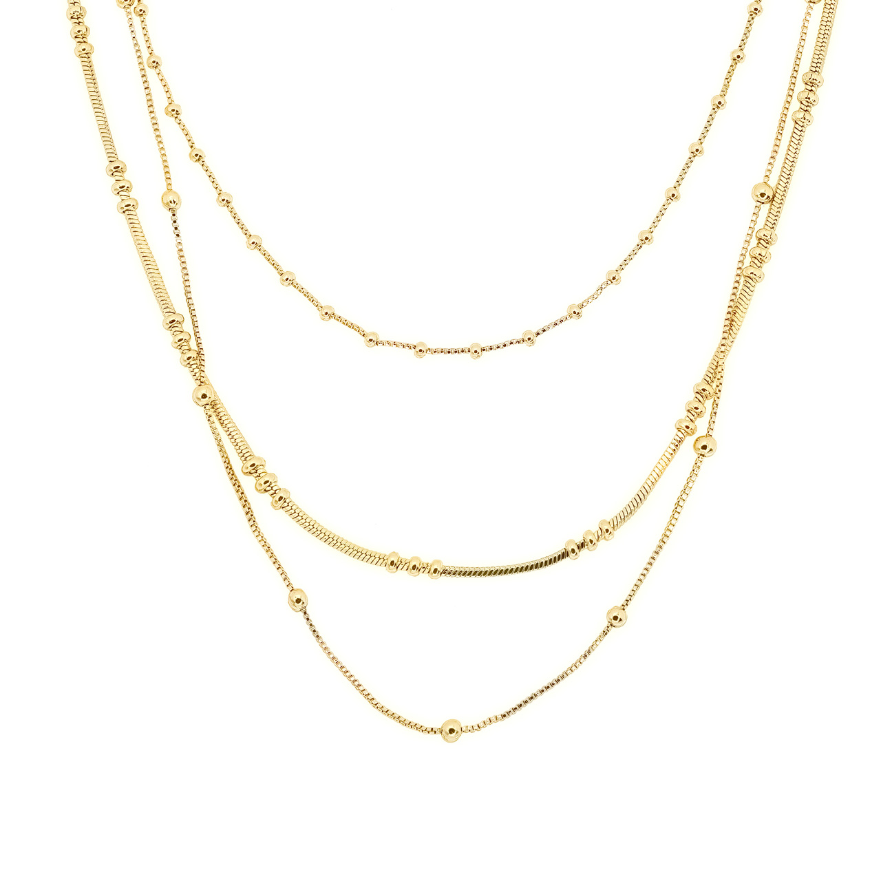 Многоярусное колье "Triple necklace"