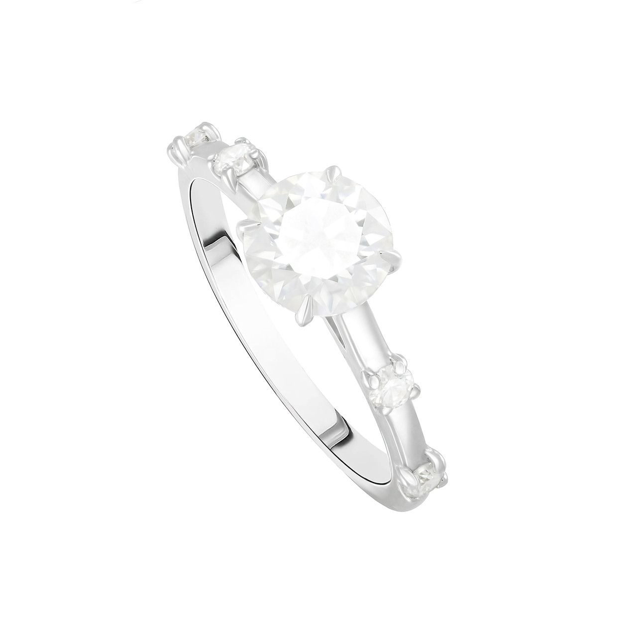 Золотое кольцо с диаллантом 1.0ct