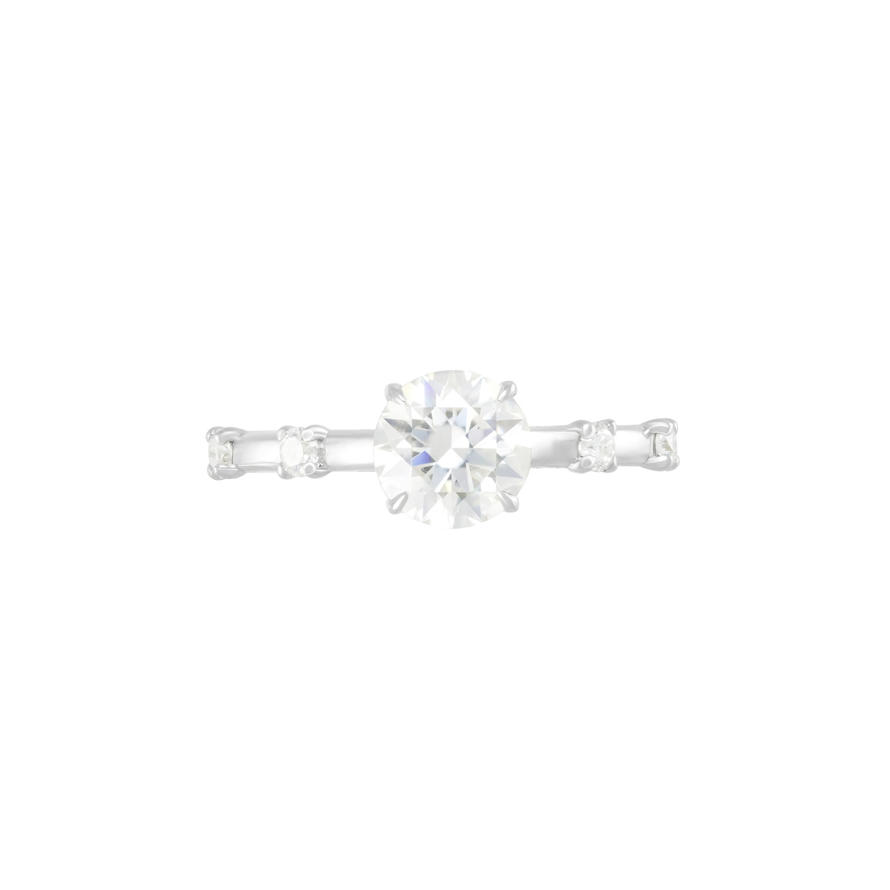 Золотое кольцо с диаллантом 1.0ct