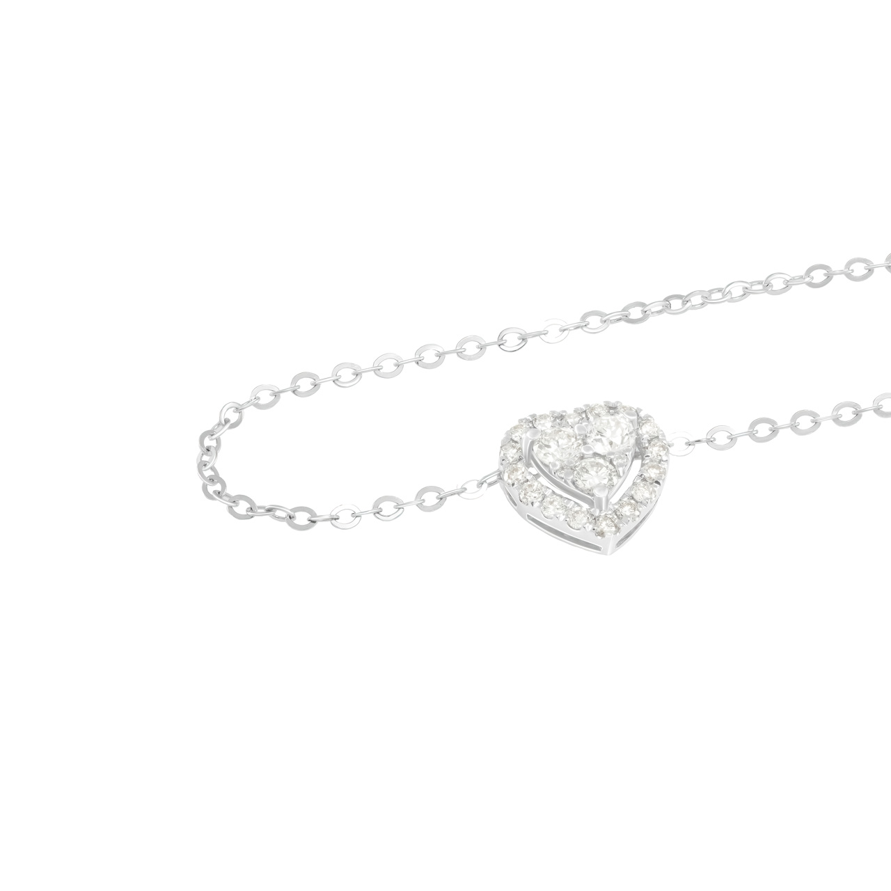 Колье из золота 750 с бриллиантами 0.3ct