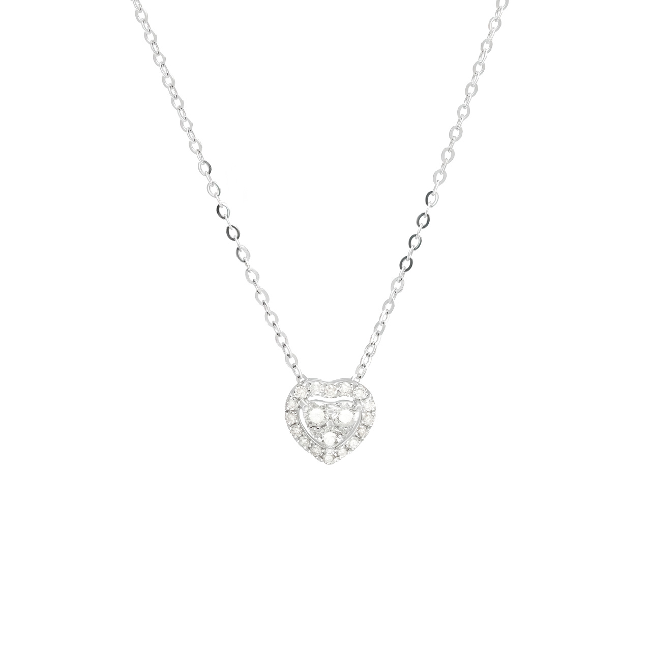 Колье из золота 750 с бриллиантами 0.3ct
