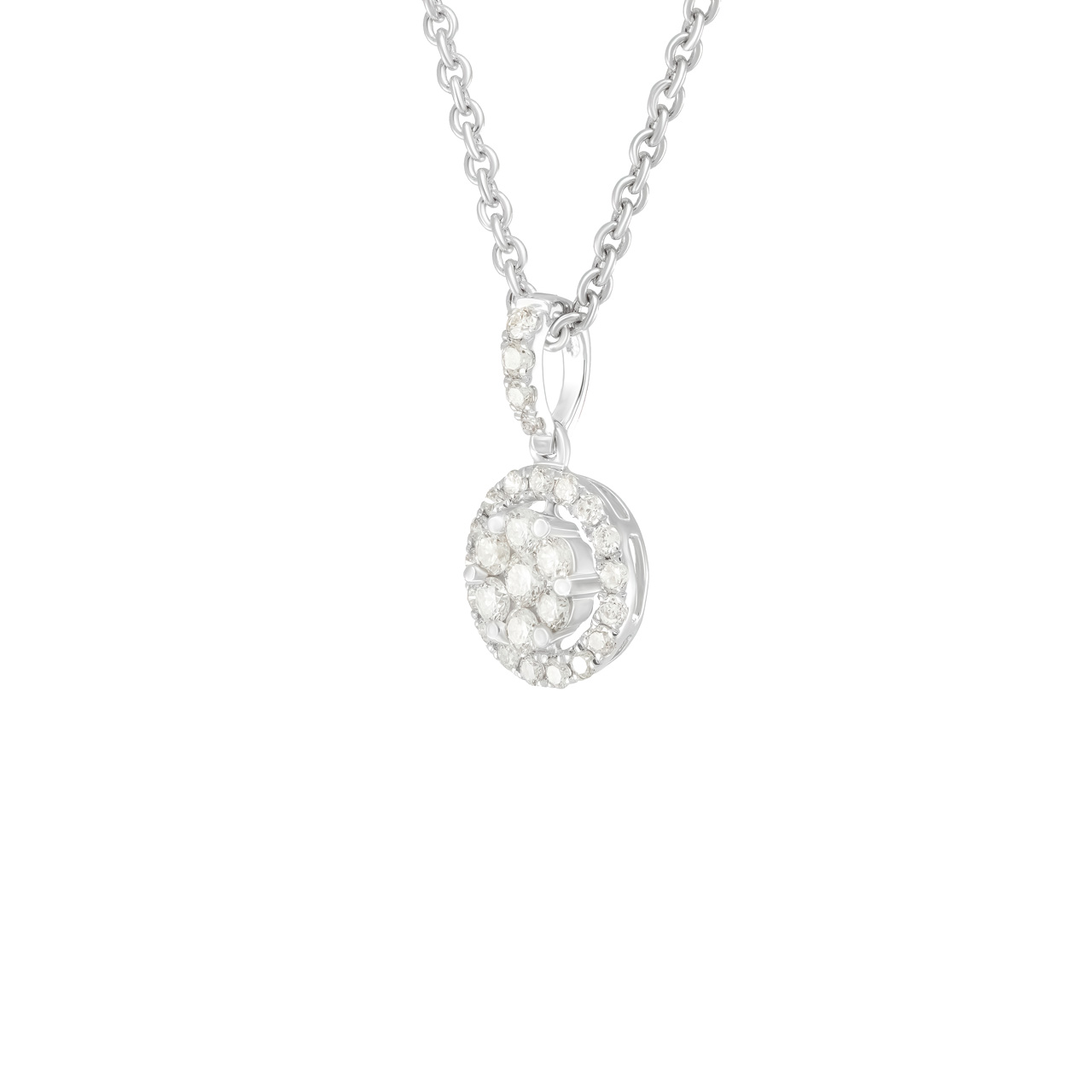 Подвеска из золота 750 с бриллиантами 0.4ct