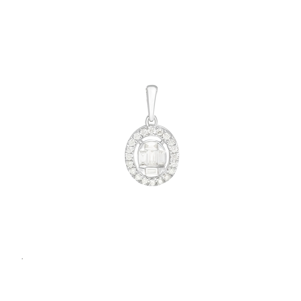 Подвеска из золота 750 с бриллиантами 0.16ct