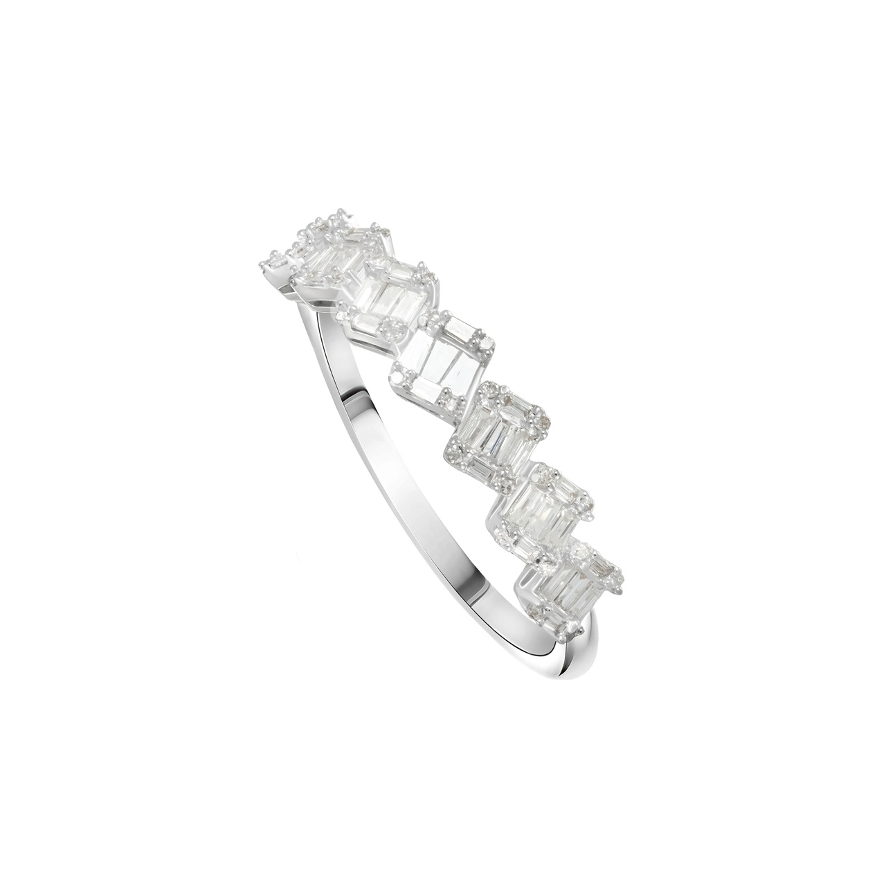 Кольцо из золота 750 с бриллиантами 0.36ct