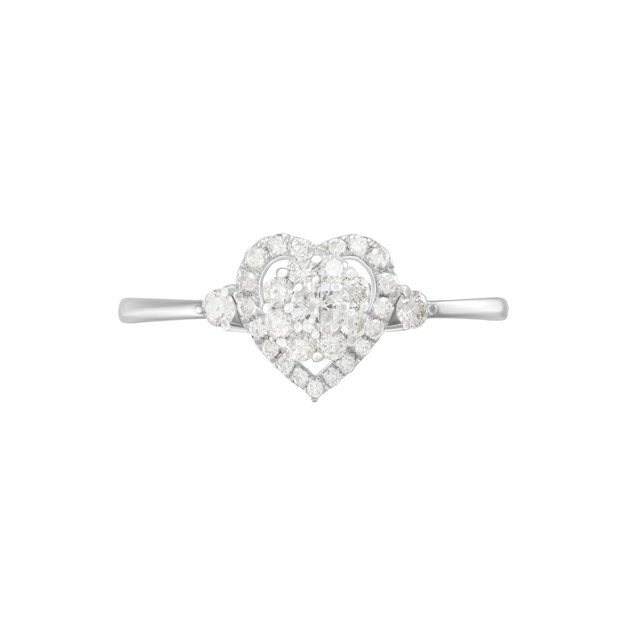 Кольцо из золота 750 с бриллиантами 0.34ct
