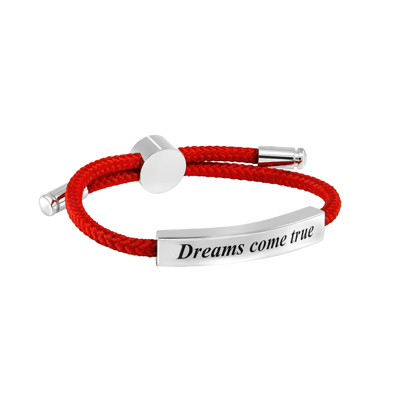 Браслет с гравировкой "Dreams come true"