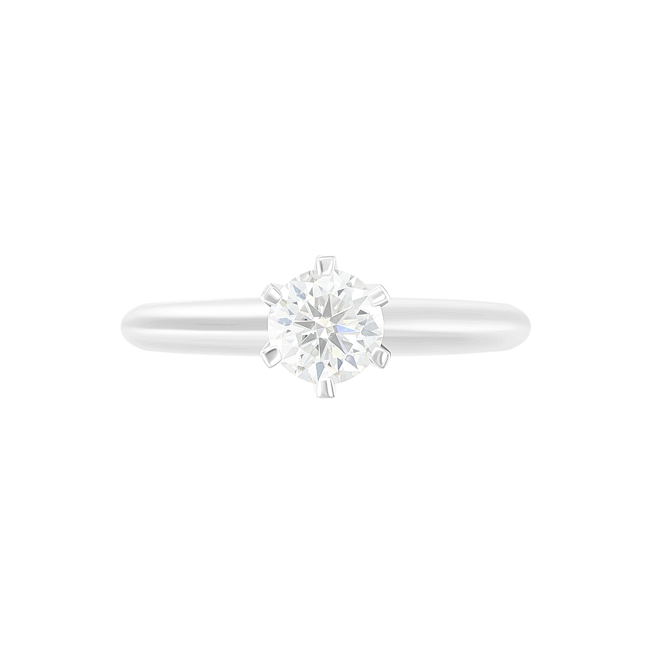 Золотое кольцо с диаллантом 0.5ct огранки "Круг"