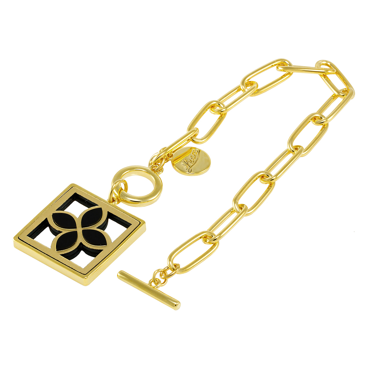 Браслет "Quatrefoil" с акрилом