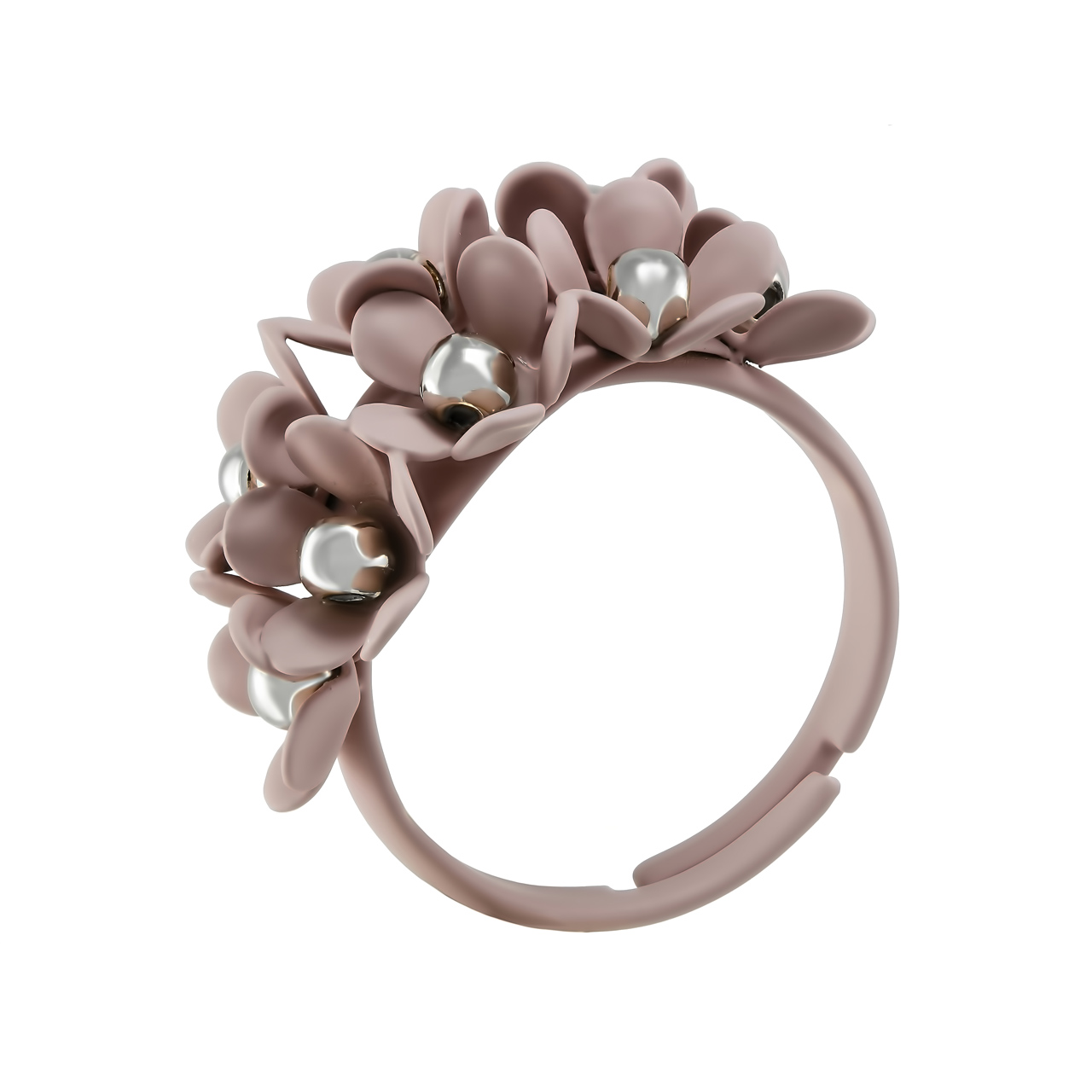 Кольцо "Pink Nuts - Flower wreath"