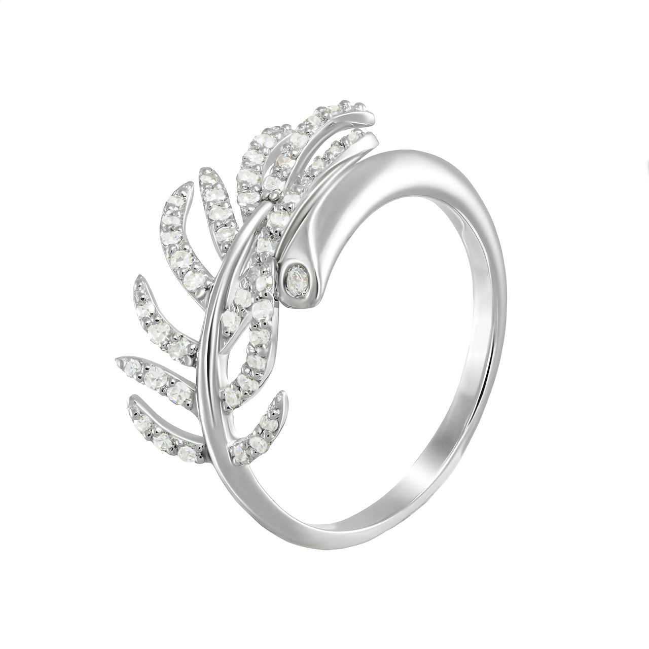 Золотое кольцо с бриллиантами 0.35ct