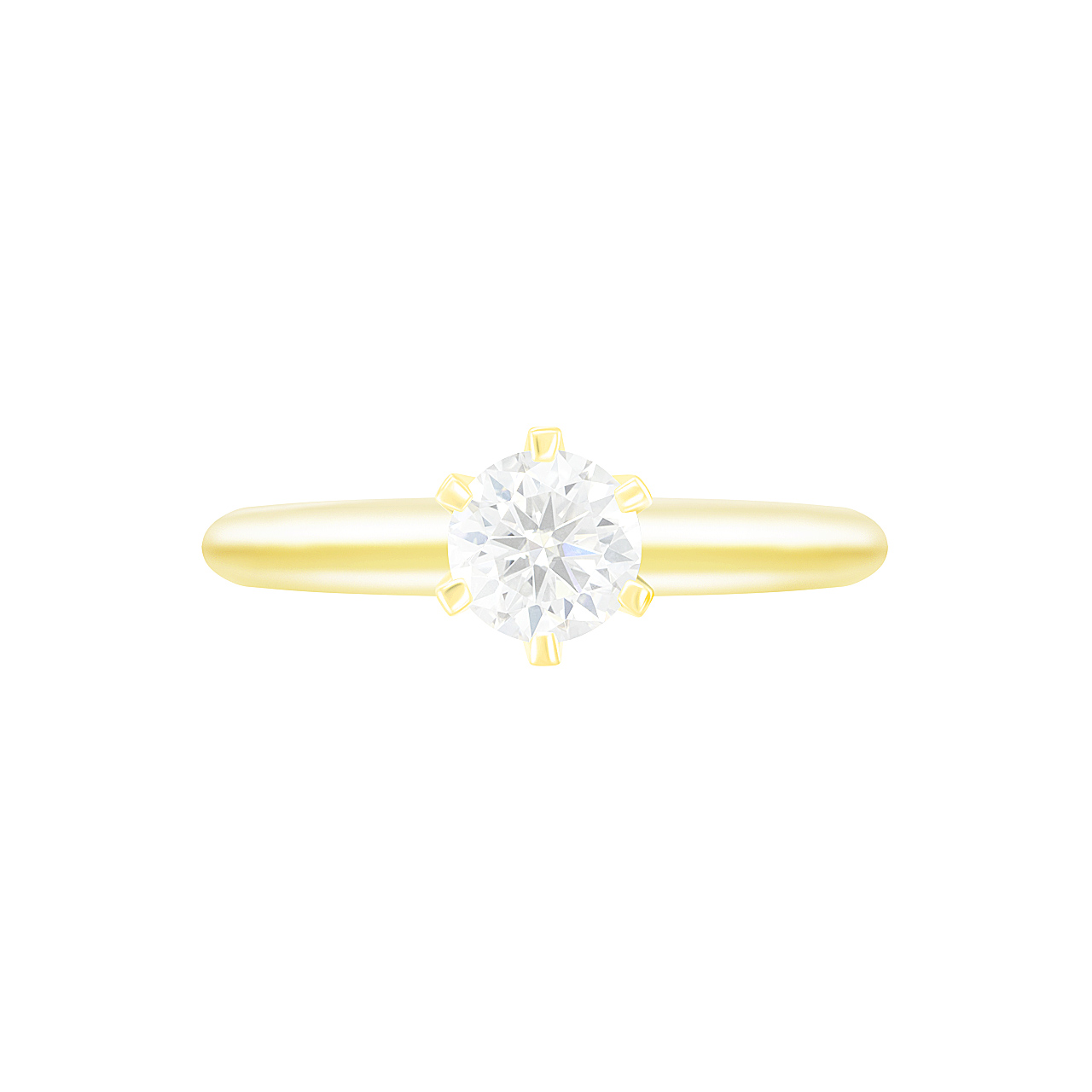 Золотое кольцо с диаллантом 0.5ct