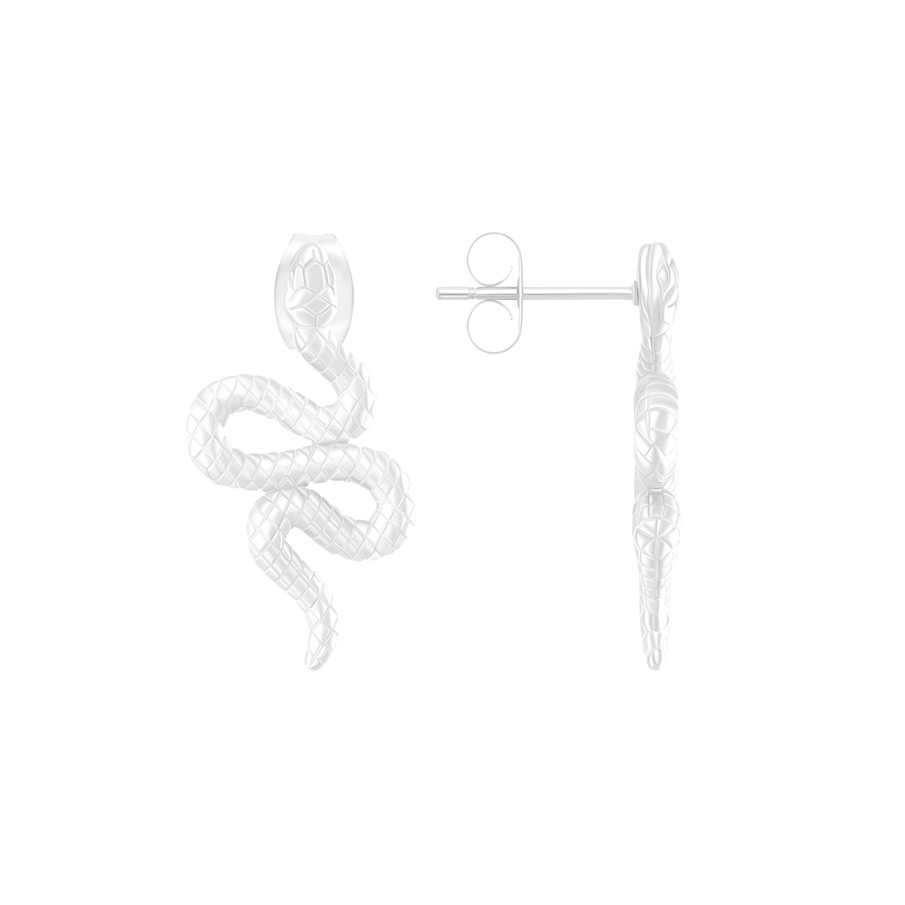 Серьги-пусеты "Snake"