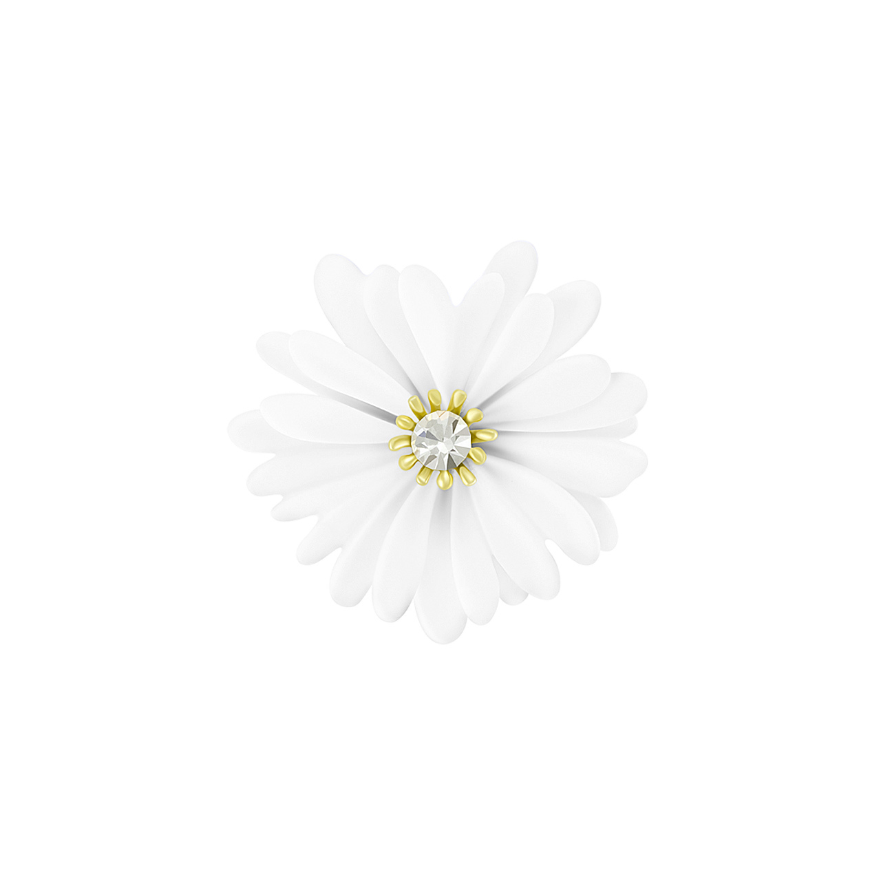Кольцо "Chamomile" с фианитом