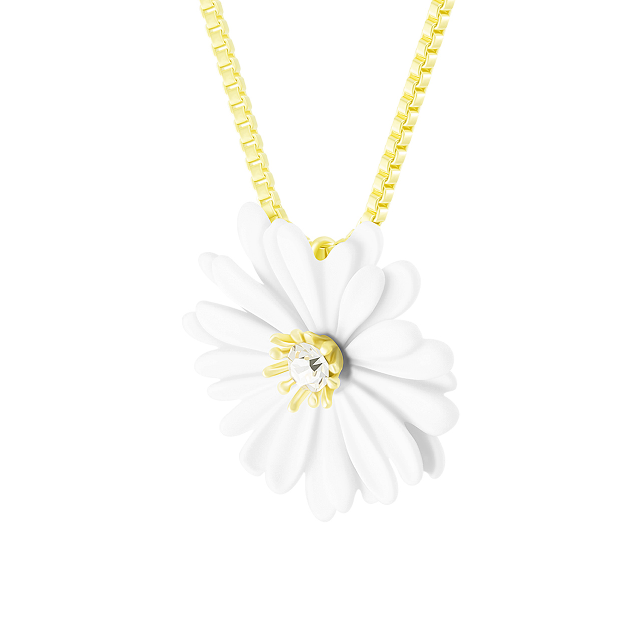 Колье "Chamomile" с фианитом