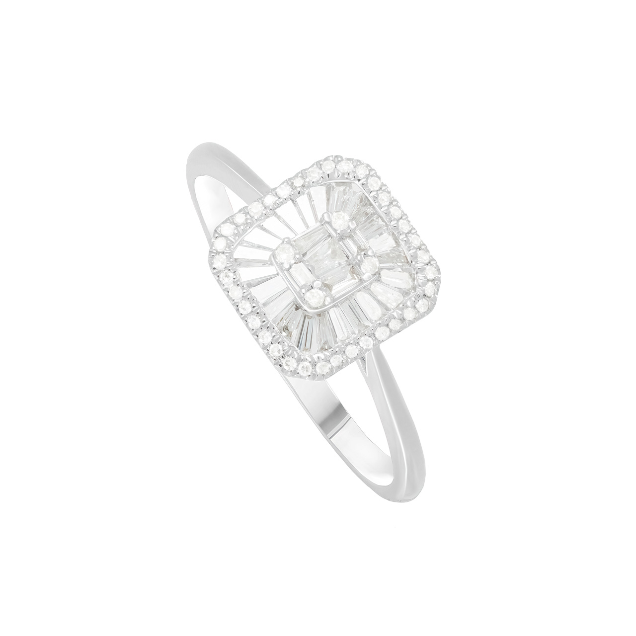 Кольцо из золота 750 с бриллиантами 0.3ct
