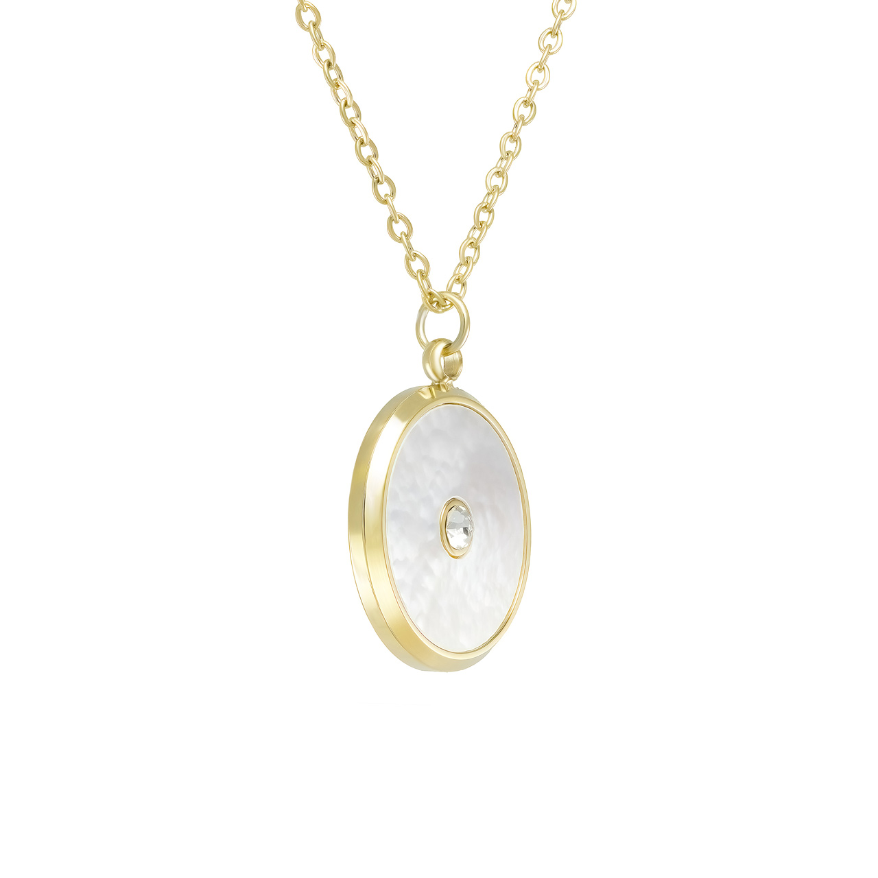 Колье "Pearl" с перламутром и фианитами