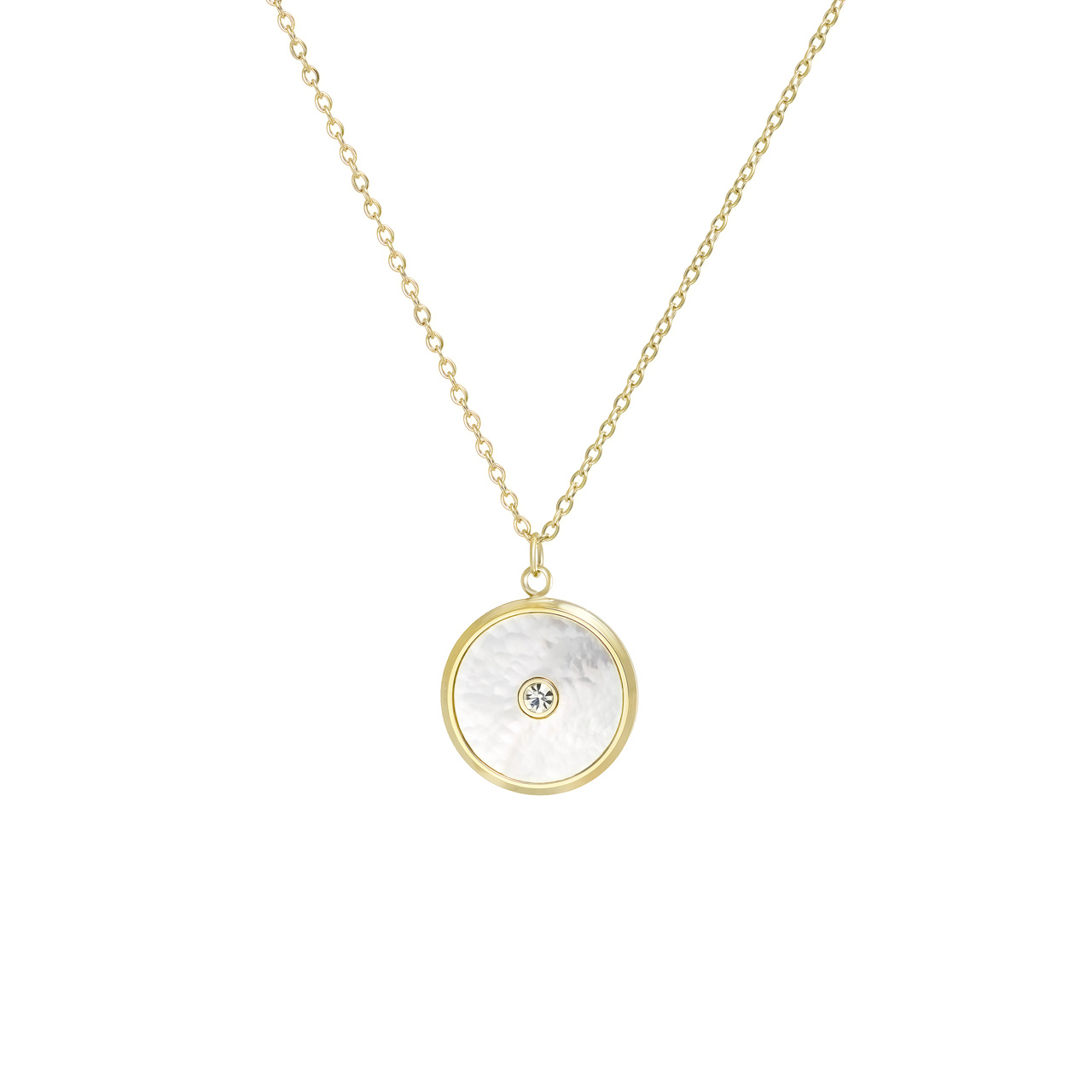 Колье "Pearl" с перламутром и фианитами