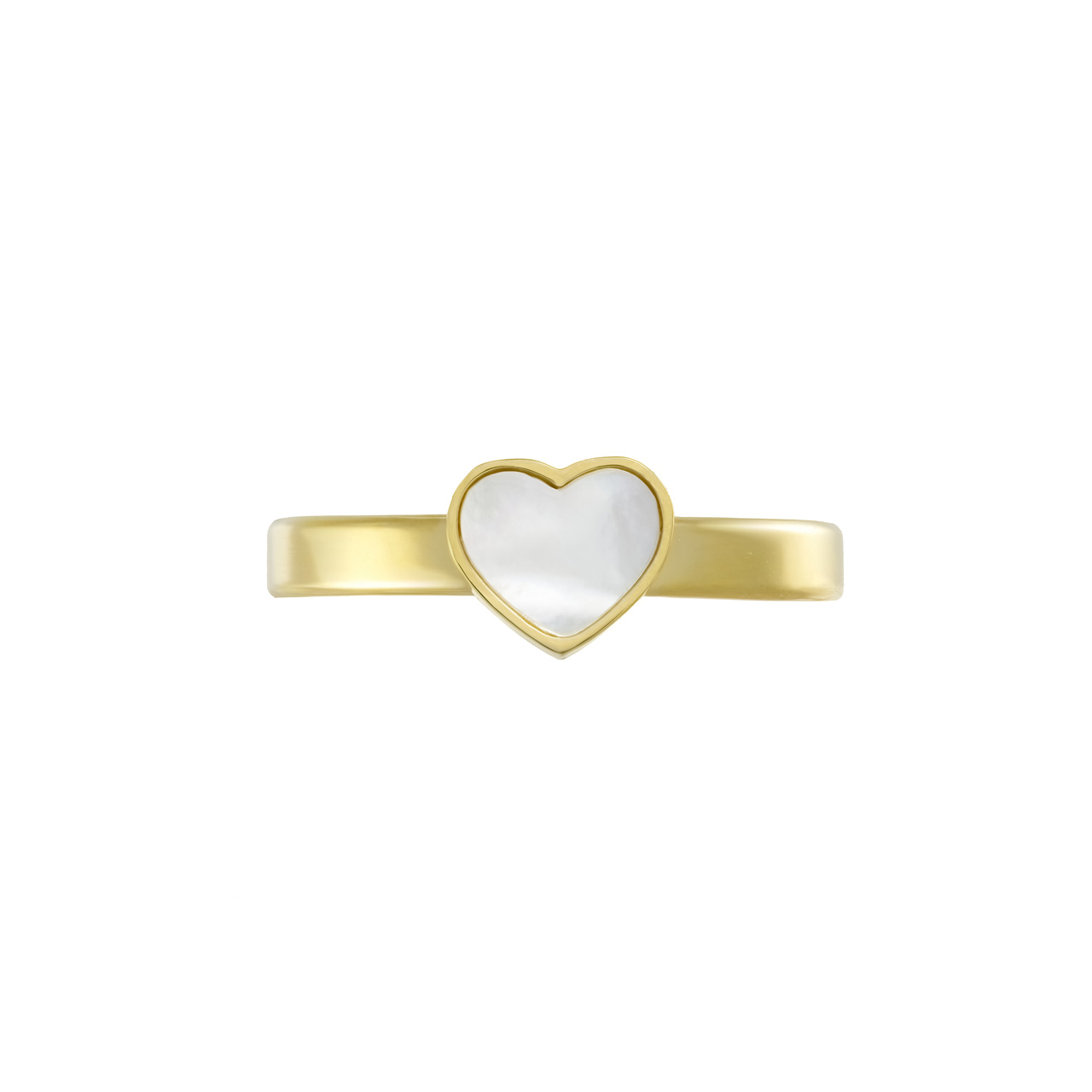 Кольцо "Pearl hearts" с перламутром