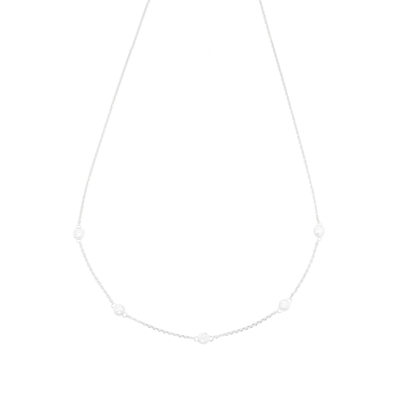 Золотое колье-чокер с диаллантами 0.5ct
