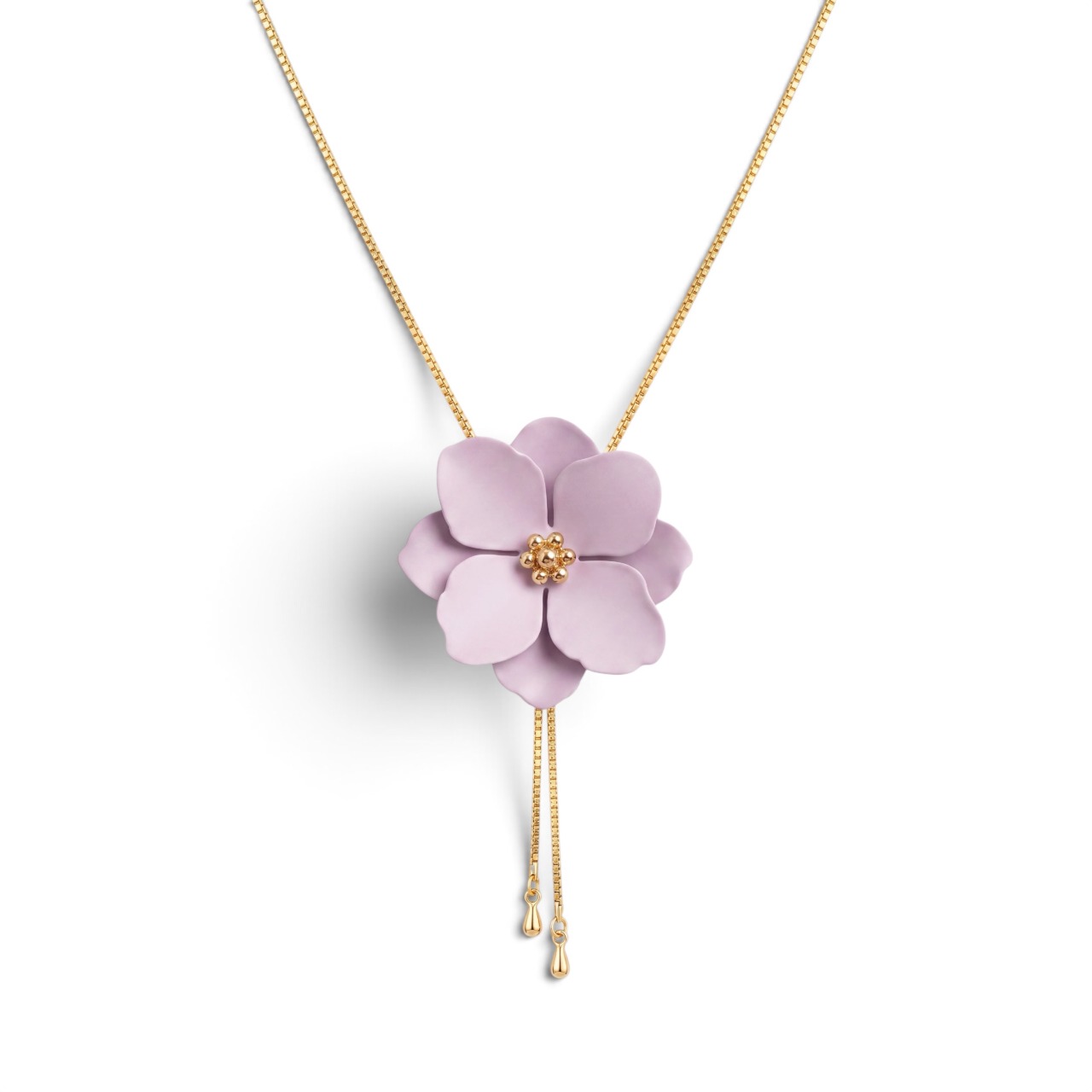 Колье-галстук "Shirink Violet - Silken Bloom Charm"