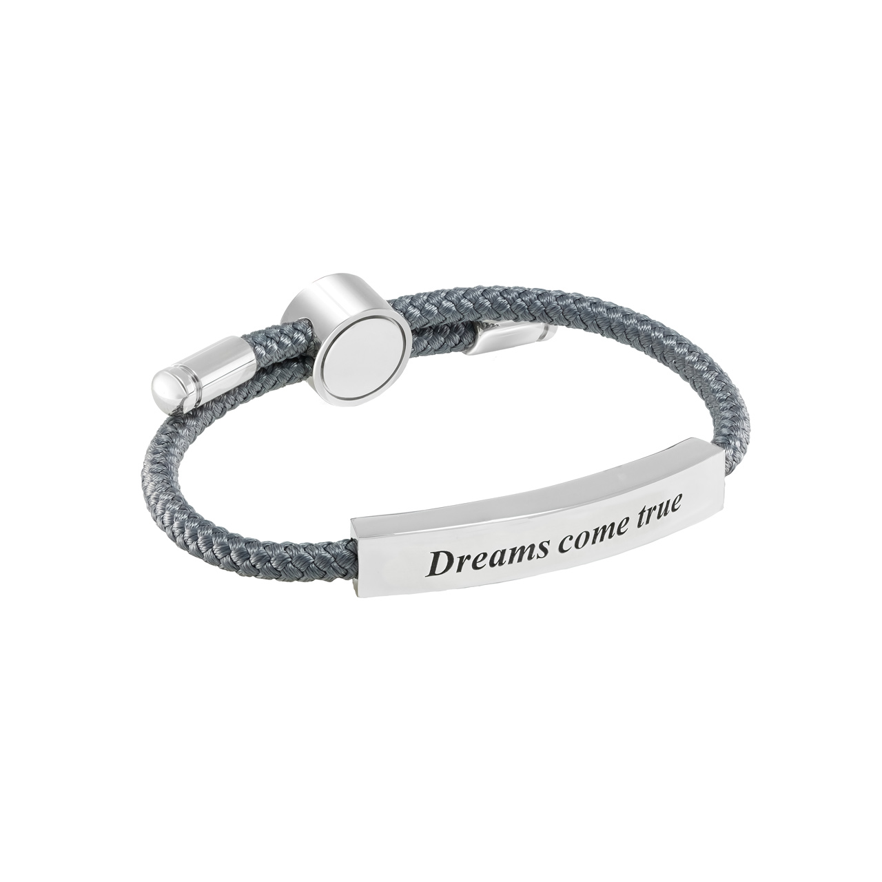 Браслет с гравировкой "Dreams come true"