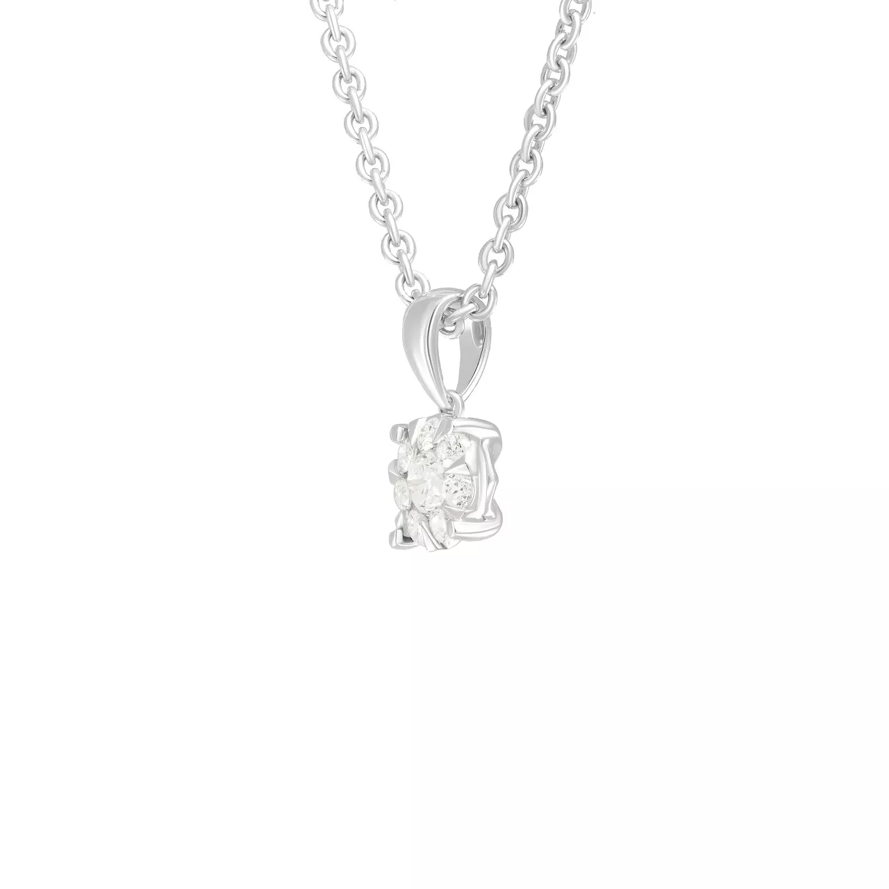 Золотая подвеска с бриллиантами 0.21ct