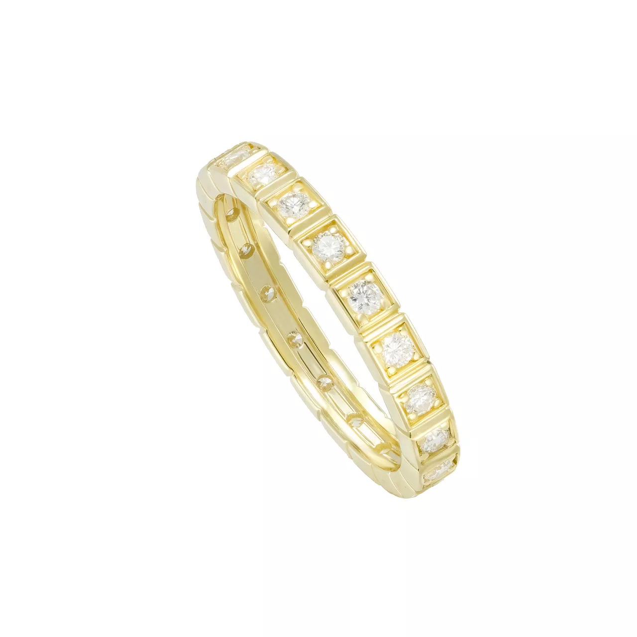 Золотое кольцо-дорожка с бриллиантами 0.49ct