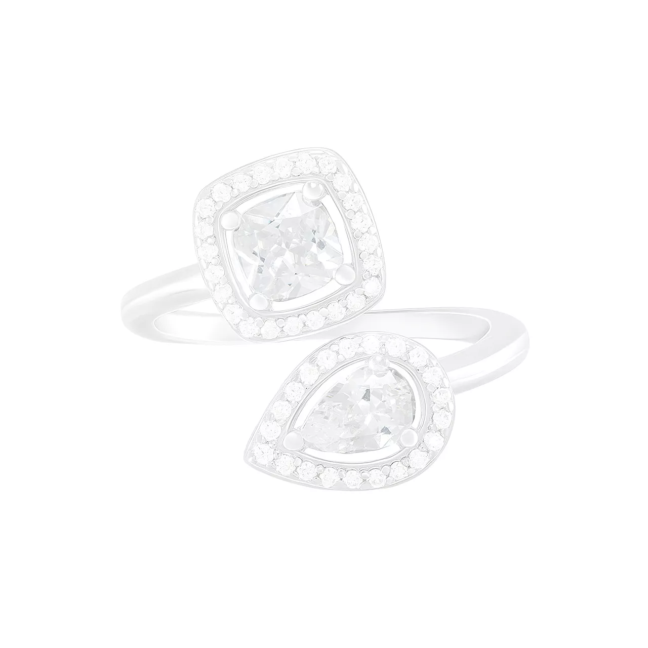 Серебряное кольцо с фианитами