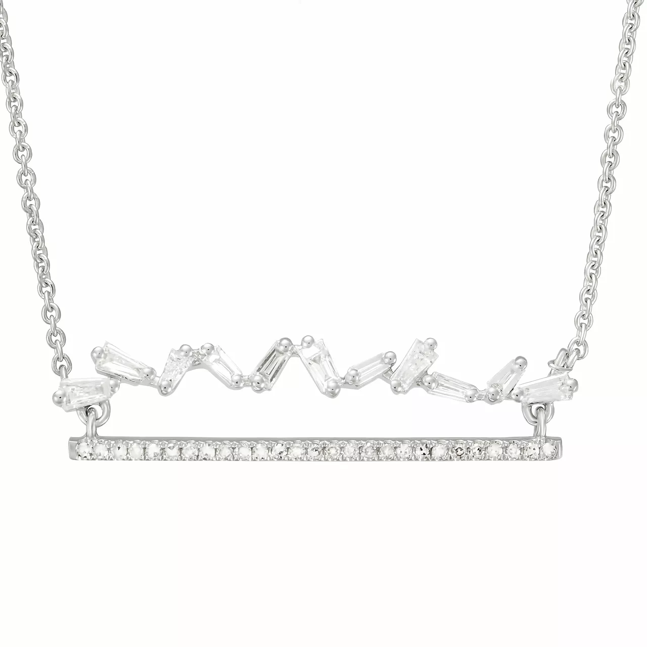 Золотое колье с бриллиантами 0.38ct
