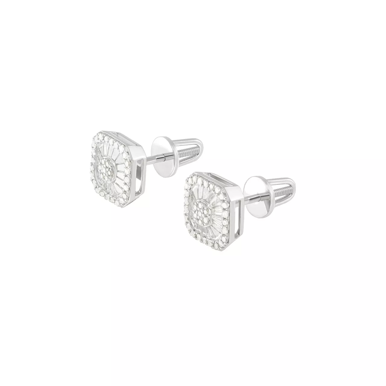 Золотые серьги с бриллиантами 0.58ct