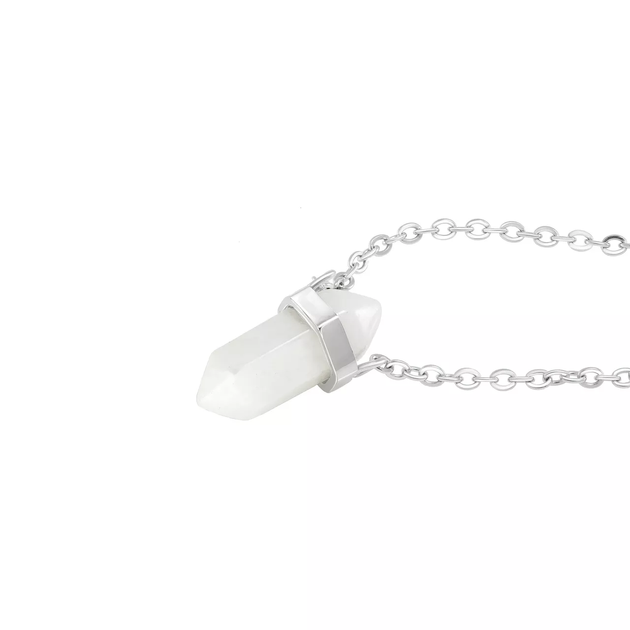 Колье "White Heхagon" с ониксом