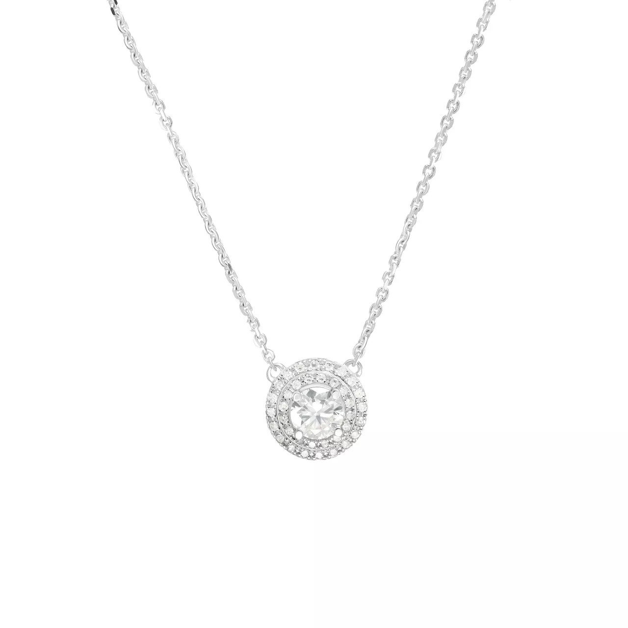 Золотое колье с диаллантом 0.5ct и бриллиантами