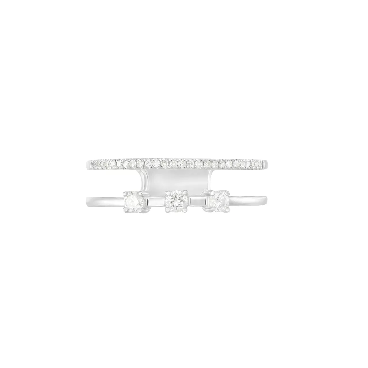 Золотое кольцо с бриллиантами 0.24ct