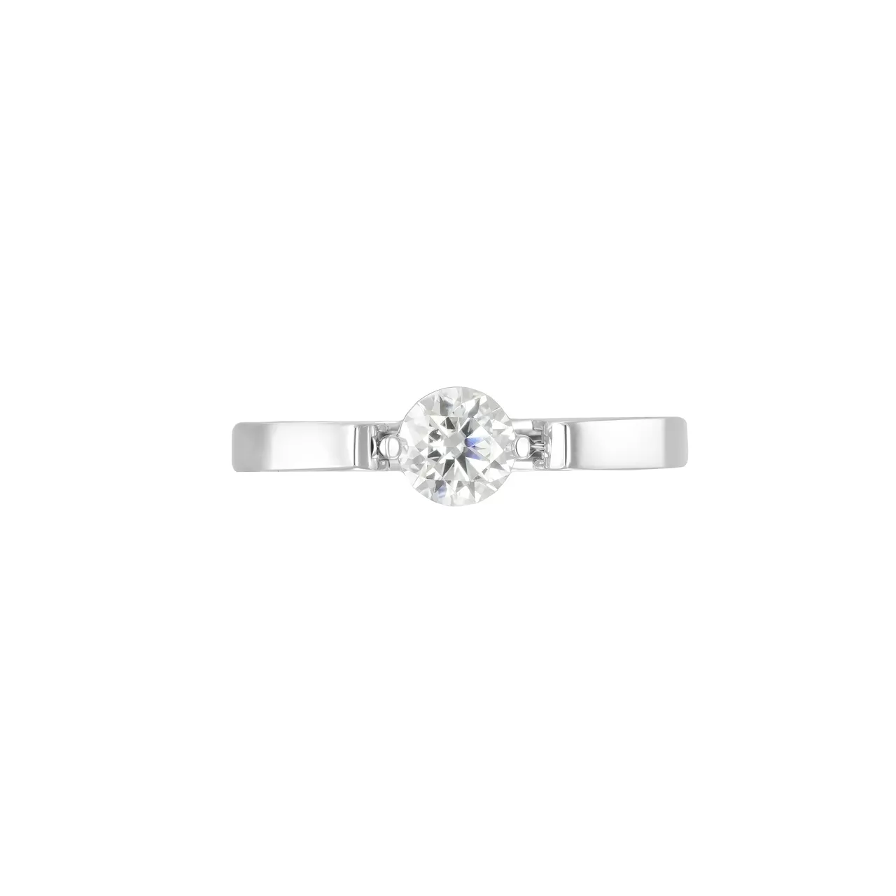 Золотое кольцо с подвижным диаллантом 0.5ct