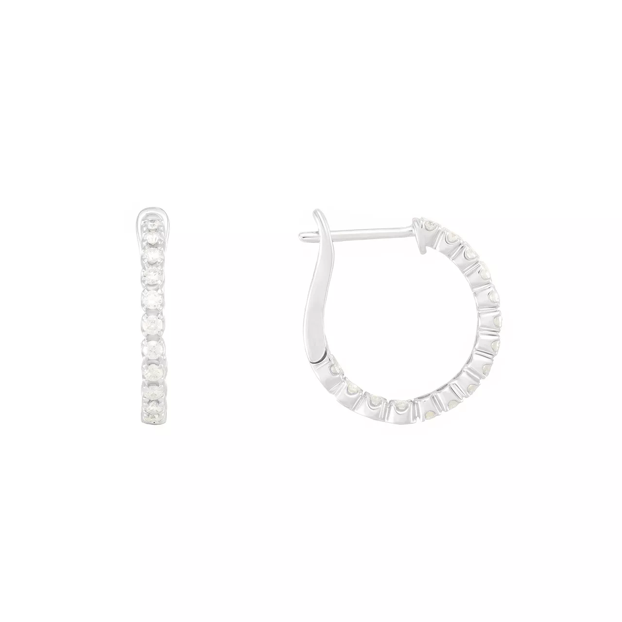 Золотые серьги с бриллиантами 0.35ct