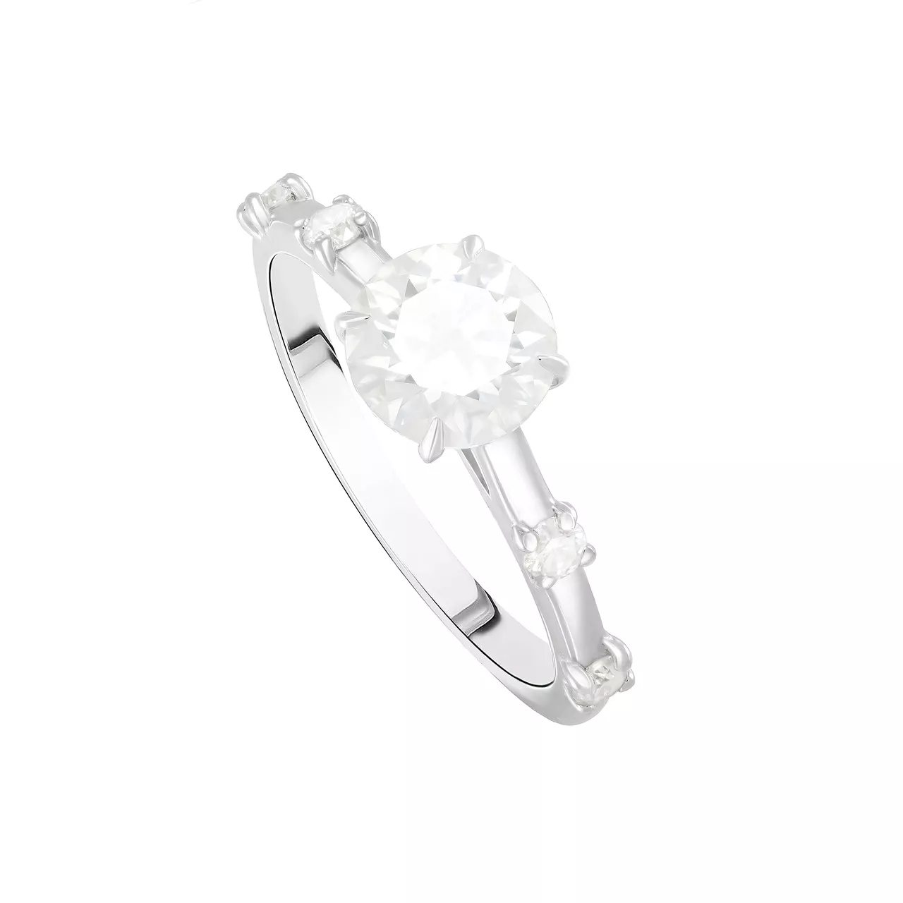 Золотое кольцо с диаллантом 1.0ct