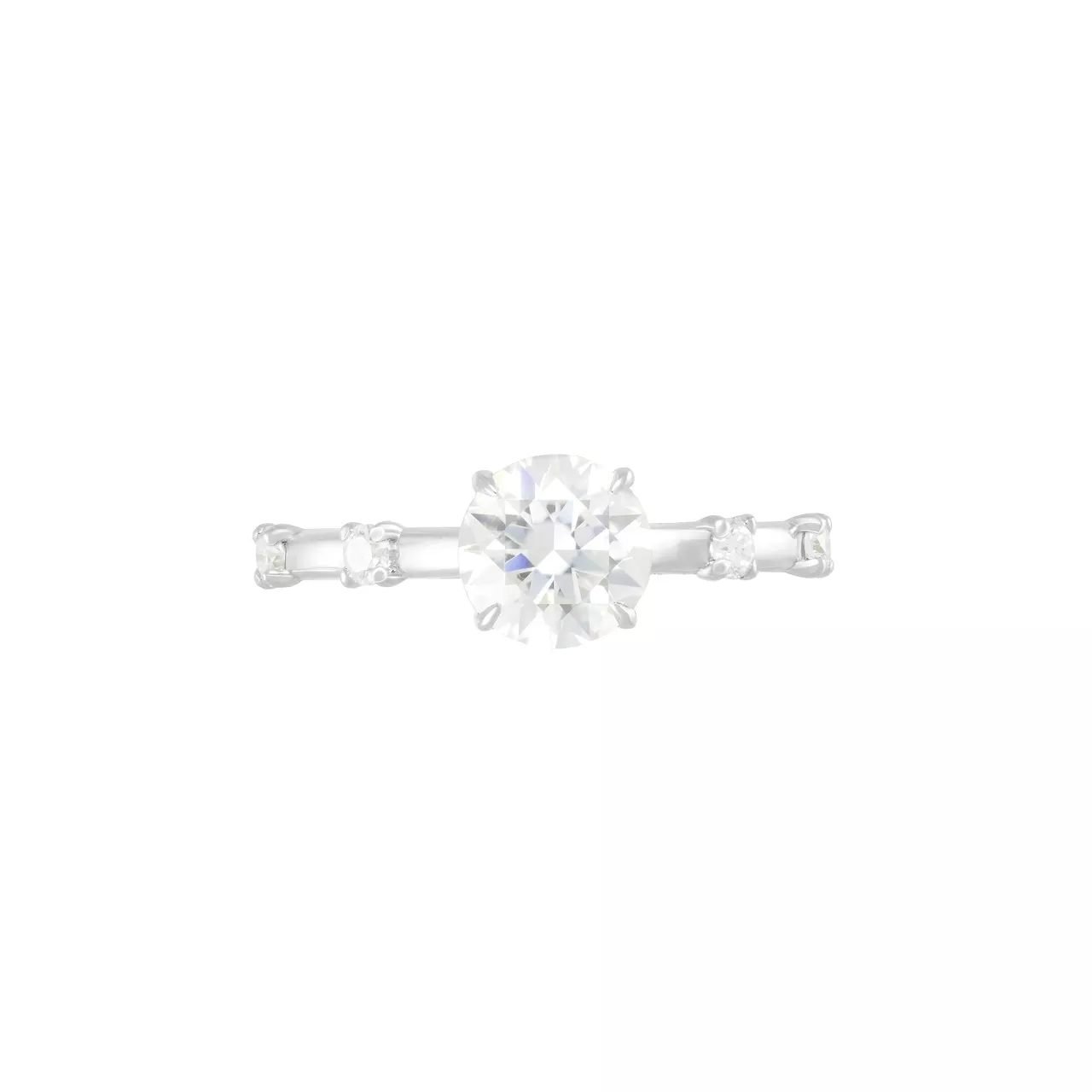 Золотое кольцо с диаллантом 1.0ct