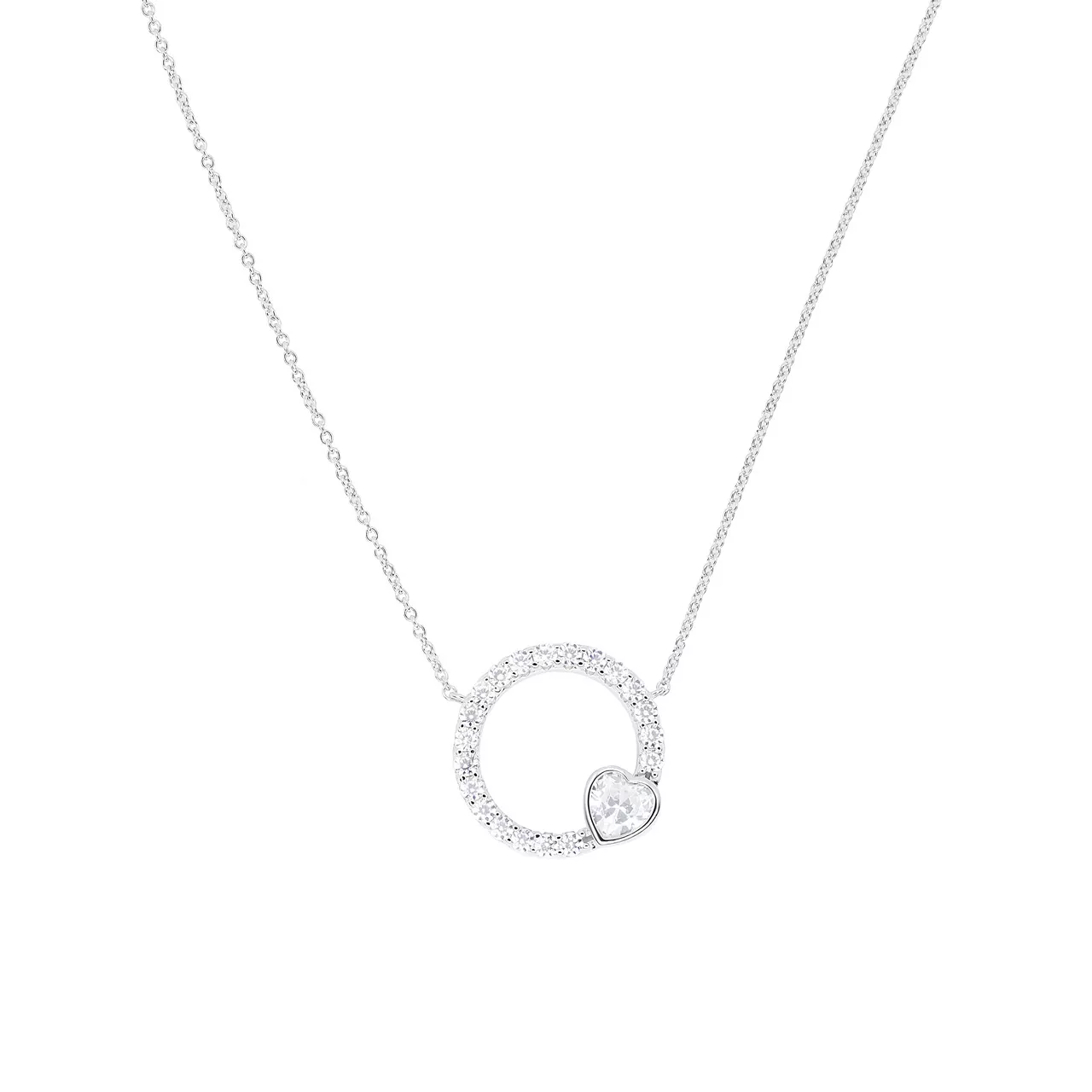 Серебряное колье с фианитами