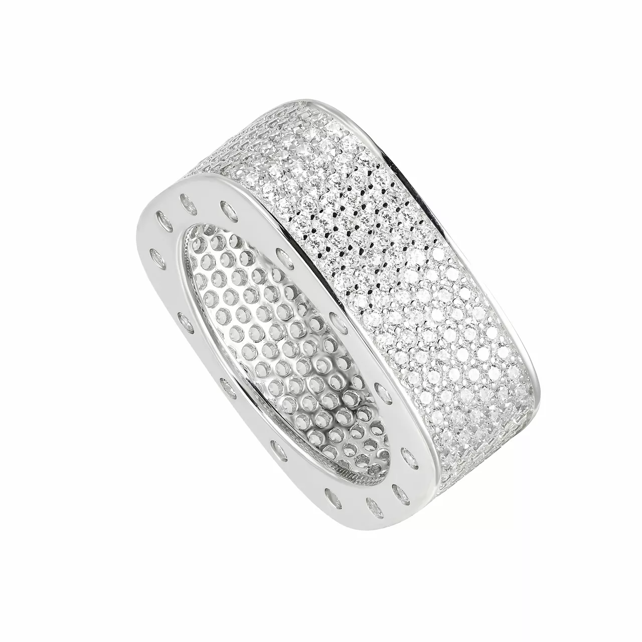 Серебряное кольцо с фианитами