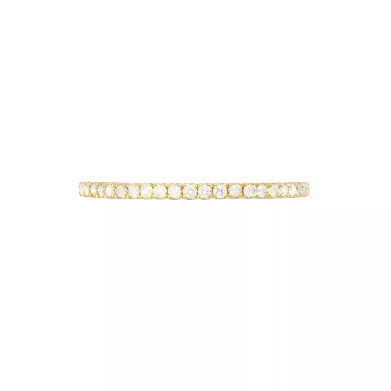 Кольцо-дорожка из золота 750 с бриллиантами 0.19ct