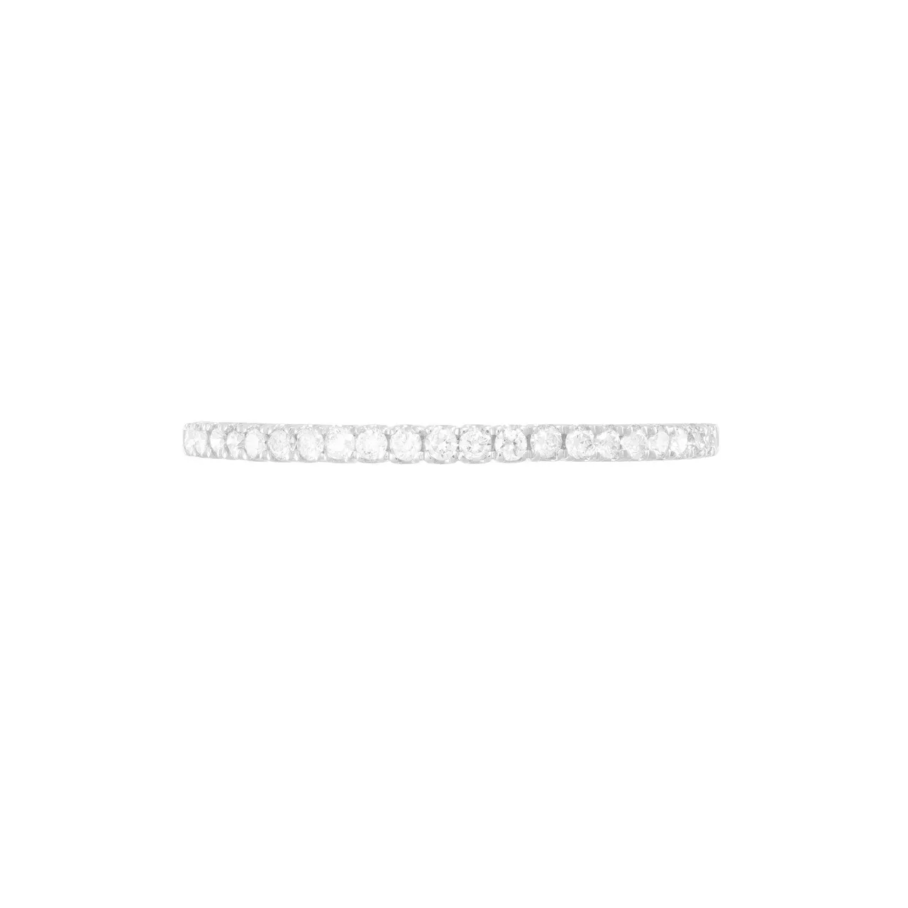 Кольцо-дорожка из золота 750 с бриллиантами 0.19ct