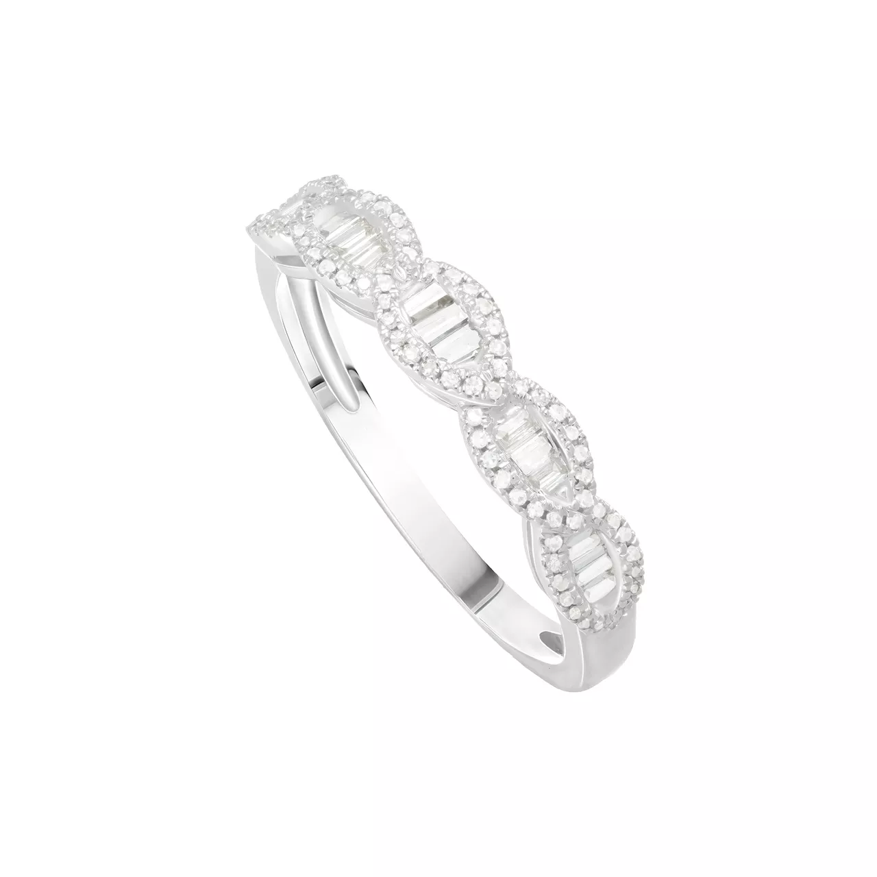 Кольцо из золота 750 с бриллиантами 0.33ct