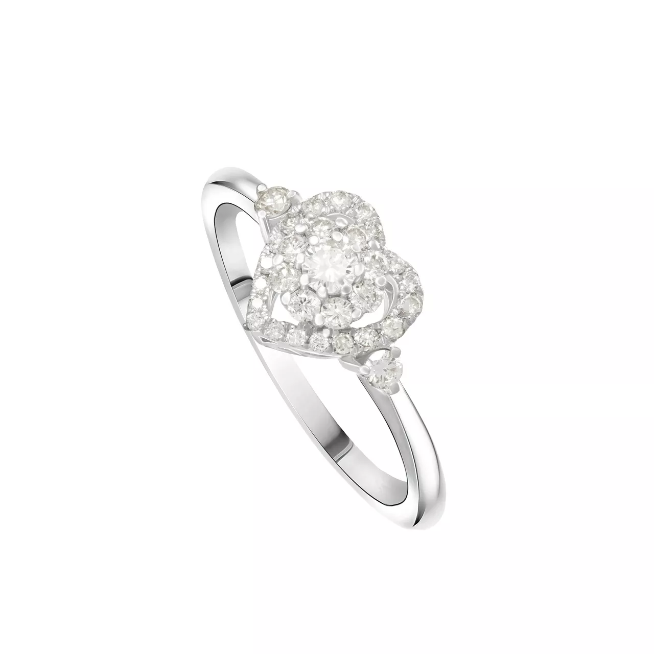 Кольцо из золота 750 с бриллиантами 0.34ct