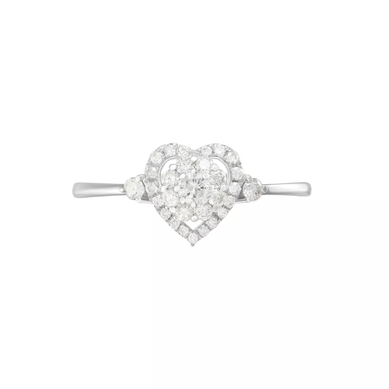 Кольцо из золота 750 с бриллиантами 0.34ct